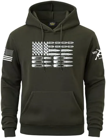 mainfini mens usa hooded military america flag print kangaroo pocket sweatshirt patriotic long sleeve hoodie 1776 graphic fleece lined hoodies xxl